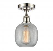 Innovations Lighting 516-1C-PN-G105-LED - Belfast - 1 Light - 6 inch - Polished Nickel - Semi-Flush Mount