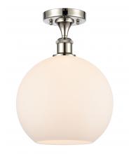 Innovations Lighting 516-1C-PN-G121-10-LED - Athens - 1 Light - 10 inch - Polished Nickel - Semi-Flush Mount