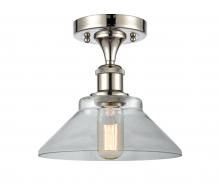 Innovations Lighting 516-1C-PN-G132-LED - Orwell - 1 Light - 8 inch - Polished Nickel - Semi-Flush Mount