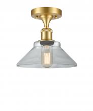 Innovations Lighting 516-1C-SG-G132-LED - Orwell - 1 Light - 8 inch - Satin Gold - Semi-Flush Mount