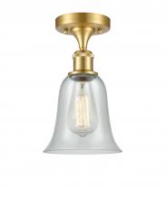 Innovations Lighting 516-1C-SG-G2812-LED - Hanover - 1 Light - 6 inch - Satin Gold - Semi-Flush Mount