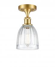 Innovations Lighting 516-1C-SG-G442-LED - Brookfield - 1 Light - 6 inch - Satin Gold - Semi-Flush Mount