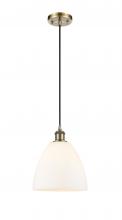 Innovations Lighting 516-1P-AB-GBD-91-LED - Bristol - 1 Light - 9 inch - Antique Brass - Cord hung - Mini Pendant