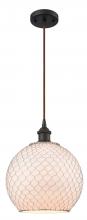 Innovations Lighting 516-1P-OB-G121-10CSN-LED - Farmhouse Chicken Wire - 1 Light - 10 inch - Oil Rubbed Bronze - Cord hung - Mini Pendant