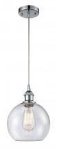 Innovations Lighting 516-1P-PC-G124-LED - Athens - 1 Light - 8 inch - Polished Chrome - Cord hung - Mini Pendant