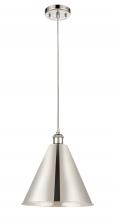 Innovations Lighting 516-1P-PN-MBC-16-PN-LED - Berkshire - 1 Light - 16 inch - Polished Nickel - Cord hung - Mini Pendant