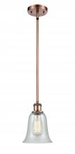 Innovations Lighting 516-1S-AC-G2812-LED - Hanover - 1 Light - 6 inch - Antique Copper - Mini Pendant