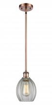 Innovations Lighting 516-1S-AC-G82-LED - Eaton - 1 Light - 6 inch - Antique Copper - Mini Pendant