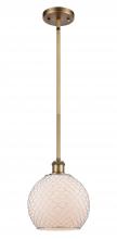 Innovations Lighting 516-1S-BB-G121-8CSN - Farmhouse Chicken Wire - 1 Light - 8 inch - Brushed Brass - Mini Pendant