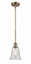 Innovations Lighting 516-1S-BB-G2812-LED - Hanover - 1 Light - 6 inch - Brushed Brass - Mini Pendant