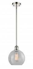 Innovations Lighting 516-1S-PN-G125-LED - Athens - 1 Light - 8 inch - Polished Nickel - Mini Pendant