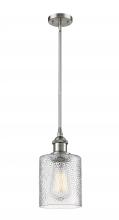 Innovations Lighting 516-1S-SN-G112-LED - Cobbleskill - 1 Light - 5 inch - Brushed Satin Nickel - Mini Pendant