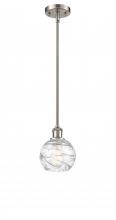 Innovations Lighting 516-1S-SN-G1213-6 - Athens Deco Swirl - 1 Light - 6 inch - Brushed Satin Nickel - Mini Pendant