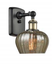 Innovations Lighting 516-1W-BAB-G96-LED - Fenton - 1 Light - 7 inch - Black Antique Brass - Sconce