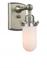 Innovations Lighting 516-1W-SN-CE231-W-LED - Kingsbury - 1 Light - 4 inch - Brushed Satin Nickel - Sconce