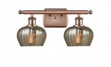 Innovations Lighting 516-2W-AC-G96-LED - Fenton - 2 Light - 17 inch - Antique Copper - Bath Vanity Light