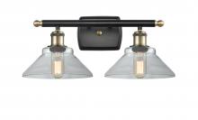 Innovations Lighting 516-2W-BAB-G132-LED - Orwell - 2 Light - 18 inch - Black Antique Brass - Bath Vanity Light