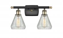 Innovations Lighting 516-2W-BAB-G275-LED - Conesus - 2 Light - 16 inch - Black Antique Brass - Bath Vanity Light