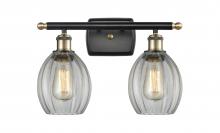 Innovations Lighting 516-2W-BAB-G82-LED - Eaton - 2 Light - 16 inch - Black Antique Brass - Bath Vanity Light