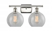 Innovations Lighting 516-2W-PN-G125-LED - Athens - 2 Light - 18 inch - Polished Nickel - Bath Vanity Light