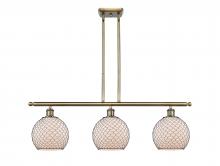 Innovations Lighting 516-3I-AB-G121-8CBK - Farmhouse Chicken Wire - 3 Light - 36 inch - Antique Brass - Cord hung - Island Light