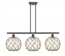 Innovations Lighting 516-3I-BK-G122-10RB - Farmhouse Rope - 3 Light - 37 inch - Matte Black - Cord hung - Island Light