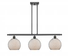 Innovations Lighting 516-3I-OB-G121-8CBK-LED - Farmhouse Chicken Wire - 3 Light - 36 inch - Oil Rubbed Bronze - Cord hung - Island Light