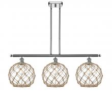 Innovations Lighting 516-3I-PC-G122-10RB - Farmhouse Rope - 3 Light - 37 inch - Polished Chrome - Cord hung - Island Light