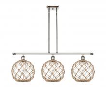 Innovations Lighting 516-3I-PN-G122-10RB-LED - Farmhouse Rope - 3 Light - 37 inch - Polished Nickel - Cord hung - Island Light