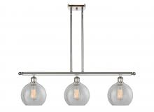 Innovations Lighting 516-3I-PN-G125-LED - Athens - 3 Light - 36 inch - Polished Nickel - Cord hung - Island Light