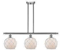 Innovations Lighting 516-3I-SN-G121-8RW - Farmhouse Rope - 3 Light - 36 inch - Brushed Satin Nickel - Cord hung - Island Light