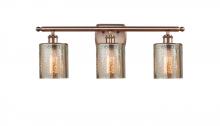 Innovations Lighting 516-3W-AC-G116-LED - Cobbleskill - 3 Light - 25 inch - Antique Copper - Bath Vanity Light