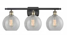 Innovations Lighting 516-3W-BAB-G125-LED - Athens - 3 Light - 28 inch - Black Antique Brass - Bath Vanity Light