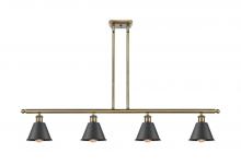 Innovations Lighting 516-4I-AB-M8-BK-LED - Smithfield - 4 Light - 48 inch - Antique Brass - Cord hung - Island Light