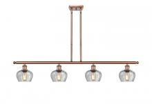 Innovations Lighting 516-4I-AC-G92-LED - Fenton - 4 Light - 48 inch - Antique Copper - Cord hung - Island Light