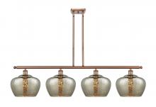 Innovations Lighting 516-4I-AC-G96-L-LED - Fenton - 4 Light - 49 inch - Antique Copper - Cord hung - Island Light