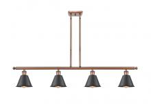 Innovations Lighting 516-4I-AC-M8-BK-LED - Smithfield - 4 Light - 48 inch - Antique Copper - Cord hung - Island Light