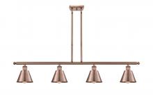 Innovations Lighting 516-4I-AC-M8-LED - Smithfield - 4 Light - 48 inch - Antique Copper - Cord hung - Island Light