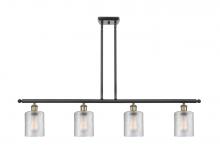 Innovations Lighting 516-4I-BAB-G112-LED - Cobbleskill - 4 Light - 48 inch - Black Antique Brass - Cord hung - Island Light