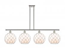 Innovations Lighting 516-4I-PN-G121-10RW-LED - Farmhouse Rope - 4 Light - 48 inch - Polished Nickel - Cord hung - Island Light