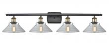 Innovations Lighting 516-4W-BAB-G132-LED - Orwell - 4 Light - 38 inch - Black Antique Brass - Bath Vanity Light