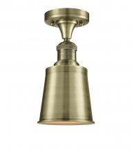 Innovations Lighting 517-1CH-AB-M9-AB-LED - Addison - 1 Light - 5 inch - Antique Brass - Semi-Flush Mount