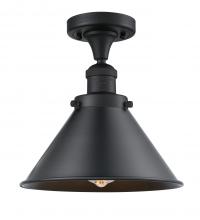 Innovations Lighting 517-1CH-BK-M10-BK-LED - Briarcliff - 1 Light - 10 inch - Matte Black - Semi-Flush Mount