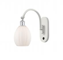 Innovations Lighting 518-1W-WPC-G81 - Eaton - 1 Light - 6 inch - White Polished Chrome - Sconce