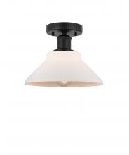 Innovations Lighting 616-1F-BK-G131 - Orwell - 1 Light - 8 inch - Matte Black - Semi-Flush Mount