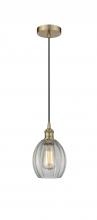 Innovations Lighting 616-1P-AB-G82 - Eaton - 1 Light - 6 inch - Antique Brass - Cord hung - Mini Pendant