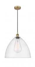 Innovations Lighting 616-1P-BB-GBD-164-LED - Bristol - 1 Light - 16 inch - Brushed Brass - Cord hung - Pendant