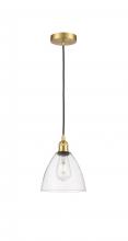 Innovations Lighting 616-1P-SG-GBD-752 - Bristol - 1 Light - 8 inch - Satin Gold - Cord hung - Mini Pendant