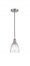 Innovations Lighting 616-1P-SN-G442-LED - Brookfield - 1 Light - 6 inch - Brushed Satin Nickel - Cord hung - Mini Pendant