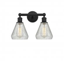 Innovations Lighting 616-2W-BK-G275 - Conesus - 2 Light - 15 inch - Matte Black - Bath Vanity Light